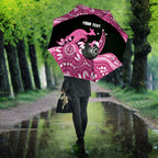 Bowls Australia Breast Cancer Custom Umbrella Think Pink Aboriginal Art