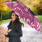Bowls Australia Breast Cancer Custom Umbrella Think Pink Aboriginal Art