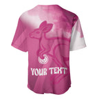 Bowls Australia Breast Cancer Personalised Baseball Jersey Aussie Kangaroo Marble Sporty