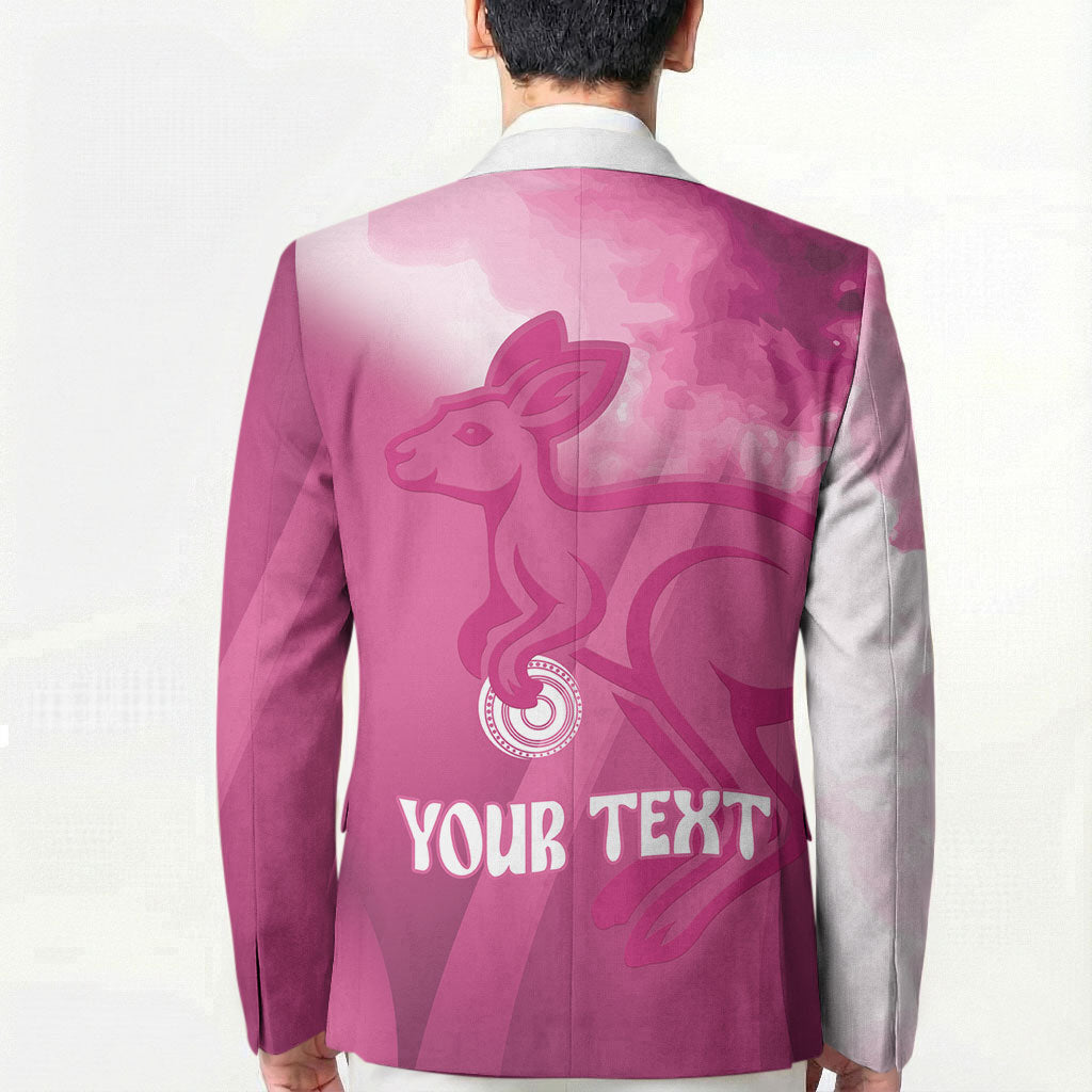 Bowls Australia Breast Cancer Personalised Blazer Aussie Kangaroo Marble Sporty