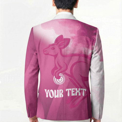 Bowls Australia Breast Cancer Personalised Blazer Aussie Kangaroo Marble Sporty