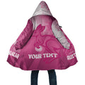 Bowls Australia Breast Cancer Personalised Cloak Aussie Kangaroo Marble Sporty