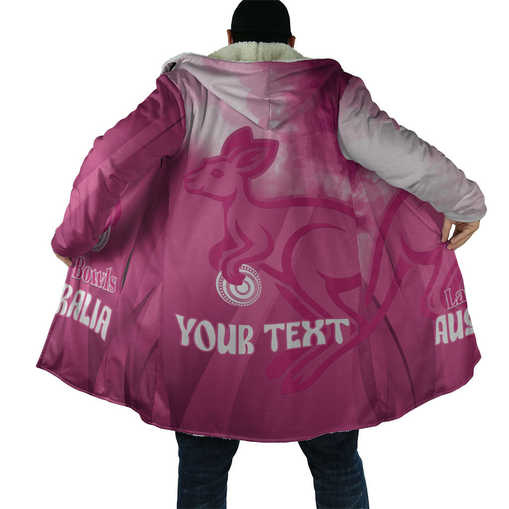 Bowls Australia Breast Cancer Personalised Cloak Aussie Kangaroo Marble Sporty