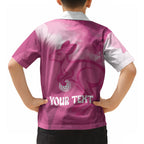 Bowls Australia Breast Cancer Personalised Hawaiian Shirt Aussie Kangaroo Marble Sporty