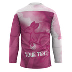 Bowls Australia Breast Cancer Personalised Hockey Jersey Aussie Kangaroo Marble Sporty