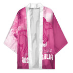 Bowls Australia Breast Cancer Personalised Kimono Aussie Kangaroo Marble Sporty