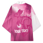 Bowls Australia Breast Cancer Personalised Kimono Aussie Kangaroo Marble Sporty