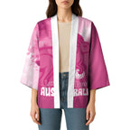 Bowls Australia Breast Cancer Personalised Kimono Aussie Kangaroo Marble Sporty