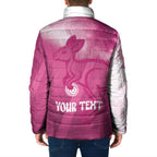 Bowls Australia Breast Cancer Personalised Padded Jacket Aussie Kangaroo Marble Sporty