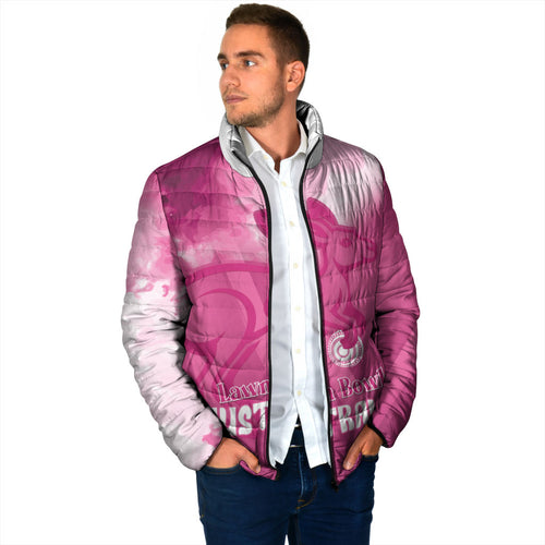Bowls Australia Breast Cancer Personalised Padded Jacket Aussie Kangaroo Marble Sporty