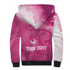 Bowls Australia Breast Cancer Personalised Sherpa Hoodie Aussie Kangaroo Marble Sporty