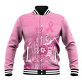 Australia Soccer Breast Cancer Custom Baseball Jacket Think Pink Aussie Opal Aboriginal Art