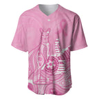 Australia Soccer Breast Cancer Custom Baseball Jersey Think Pink Aussie Opal Aboriginal Art