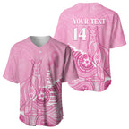 Australia Soccer Breast Cancer Custom Baseball Jersey Think Pink Aussie Opal Aboriginal Art