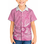 Australia Soccer Breast Cancer Custom Hawaiian Shirt Think Pink Aussie Opal Aboriginal Art