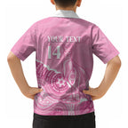 Australia Soccer Breast Cancer Custom Hawaiian Shirt Think Pink Aussie Opal Aboriginal Art