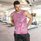 Australia Soccer Breast Cancer Custom Men Tank Top Think Pink Aussie Opal Aboriginal Art