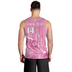 Australia Soccer Breast Cancer Custom Men Tank Top Think Pink Aussie Opal Aboriginal Art