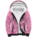 Australia Soccer Breast Cancer Custom Sherpa Hoodie Think Pink Aussie Opal Aboriginal Art