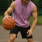 Australia Soccer Breast Cancer Custom Sleeveless Hoodie Think Pink Aussie Opal Aboriginal Art