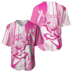 Australia Rugby Breast Cancer Personalised Baseball Jersey Brave Strong Pink Ribbon Sporty Style