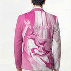 Australia Rugby Breast Cancer Personalised Blazer Brave Strong Pink Ribbon Sporty Style