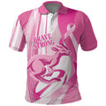 Australia Rugby Breast Cancer Personalised Polo Shirt Brave Strong Pink Ribbon Sporty Style