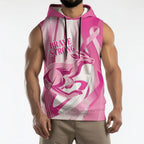 Australia Rugby Breast Cancer Personalised Sleeveless Hoodie Brave Strong Pink Ribbon Sporty Style