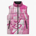 Australia Rugby Breast Cancer Personalised Sleeveless Puffer Jacket Brave Strong Pink Ribbon Sporty Style