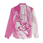 Australia Rugby Breast Cancer Personalised Women Casual Shirt Brave Strong Pink Ribbon Sporty Style