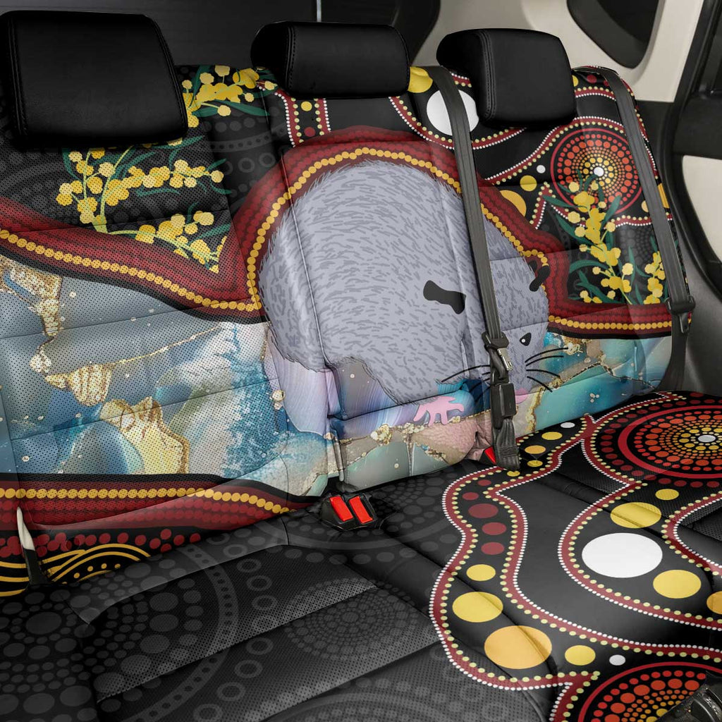 Australia Possum Back Car Seat Cover Aboriginal Art Mix Aussie Opal
