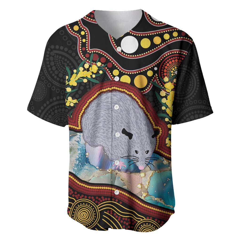 Australia Possum Baseball Jersey Aboriginal Art Mix Aussie Opal