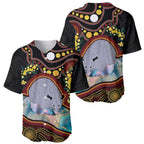 Australia Possum Baseball Jersey Aboriginal Art Mix Aussie Opal