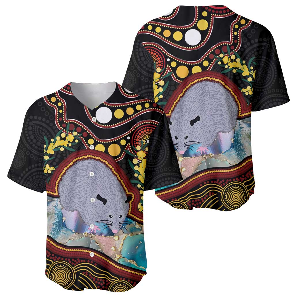 Australia Possum Baseball Jersey Aboriginal Art Mix Aussie Opal