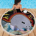 Australia Possum Beach Blanket Aboriginal Art Mix Aussie Opal