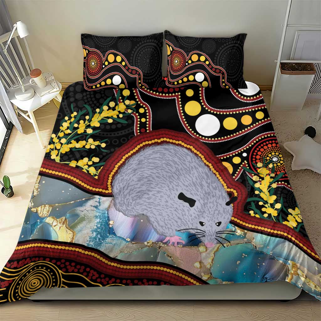 Australia Possum Bedding Set Aboriginal Art Mix Aussie Opal