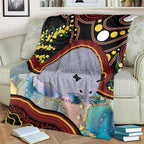 Australia Possum Blanket Aboriginal Art Mix Aussie Opal