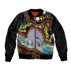 Australia Possum Bomber Jacket Aboriginal Art Mix Aussie Opal