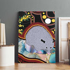 Australia Possum Canvas Wall Art Aboriginal Art Mix Aussie Opal