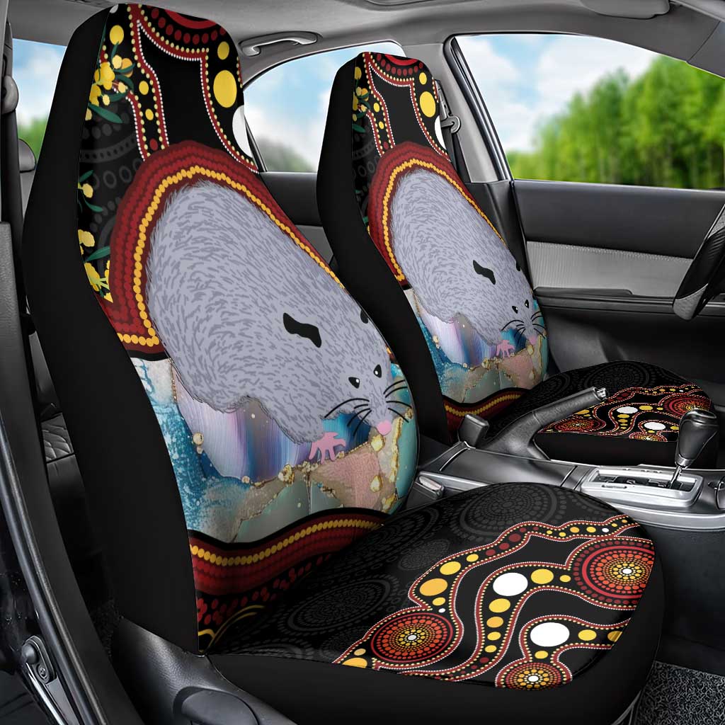 Australia Possum Car Seat Cover Aboriginal Art Mix Aussie Opal