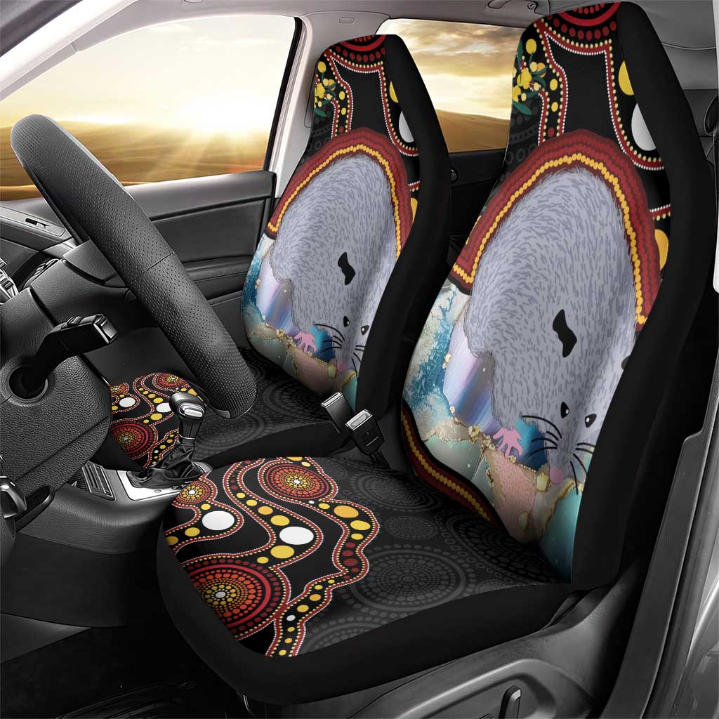 Australia Possum Car Seat Cover Aboriginal Art Mix Aussie Opal