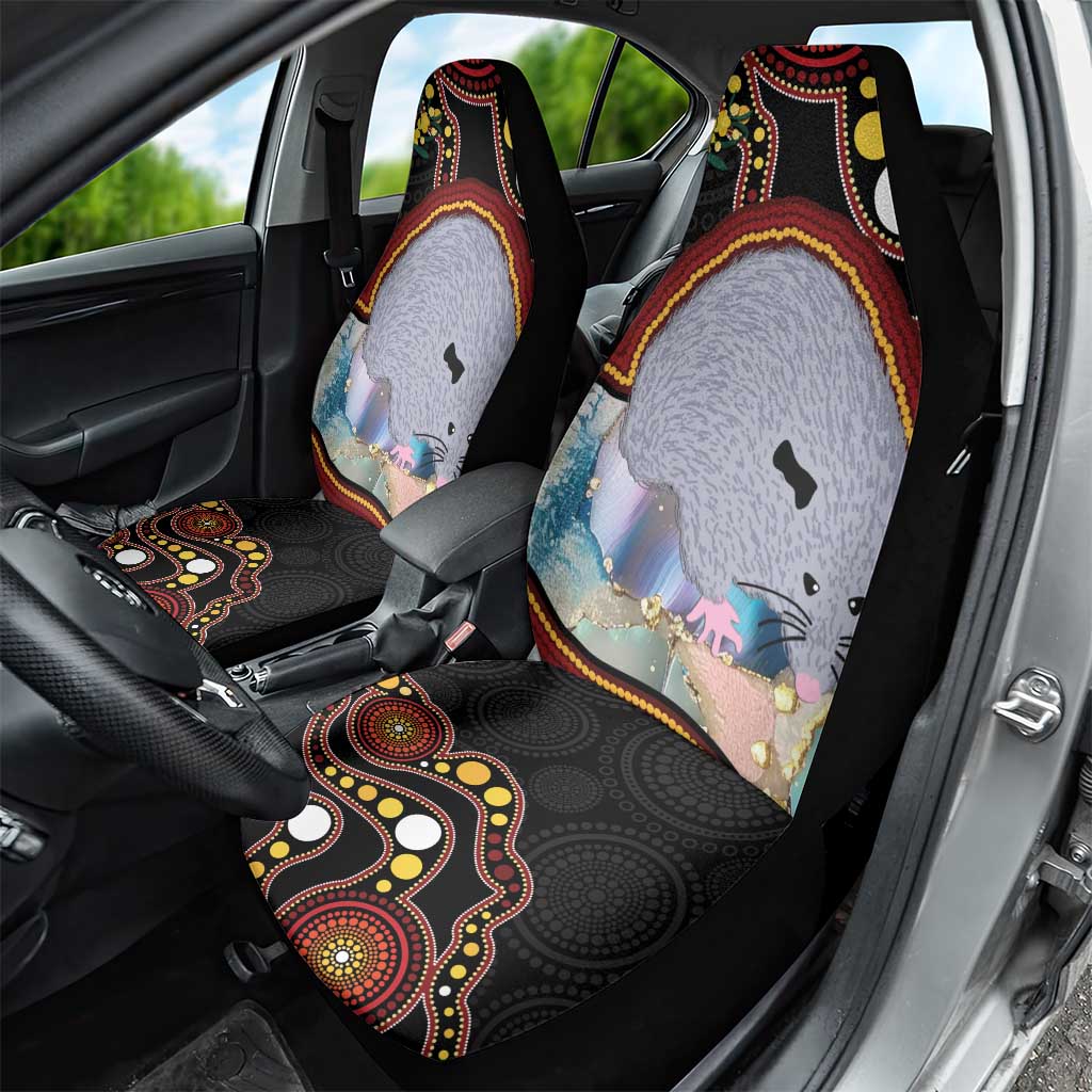 Australia Possum Car Seat Cover Aboriginal Art Mix Aussie Opal