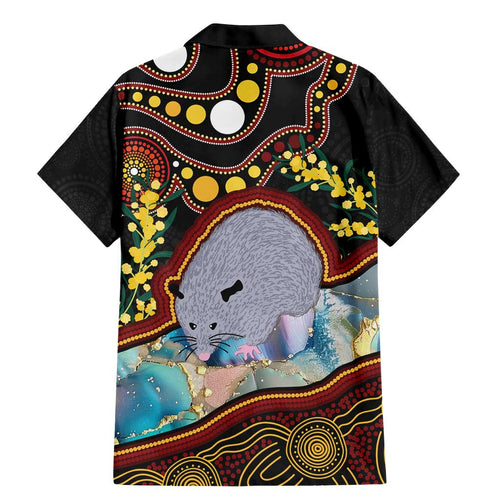 Australia Possum Family Matching Mermaid Dress and Hawaiian Shirt Aboriginal Art Mix Aussie Opal