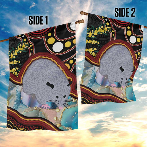 Australia Possum Garden Flag Aboriginal Art Mix Aussie Opal