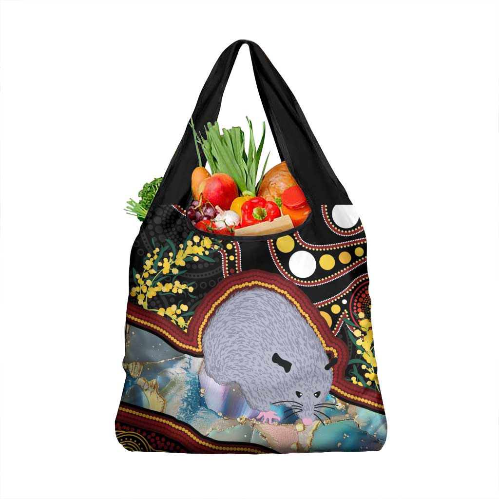Australia Possum Grocery Bag Aboriginal Art Mix Aussie Opal