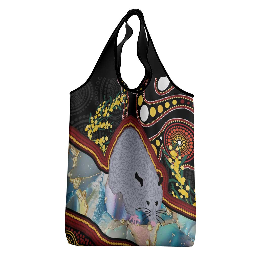 Australia Possum Grocery Bag Aboriginal Art Mix Aussie Opal