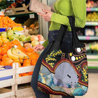 Australia Possum Grocery Bag Aboriginal Art Mix Aussie Opal