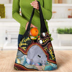 Australia Possum Grocery Bag Aboriginal Art Mix Aussie Opal