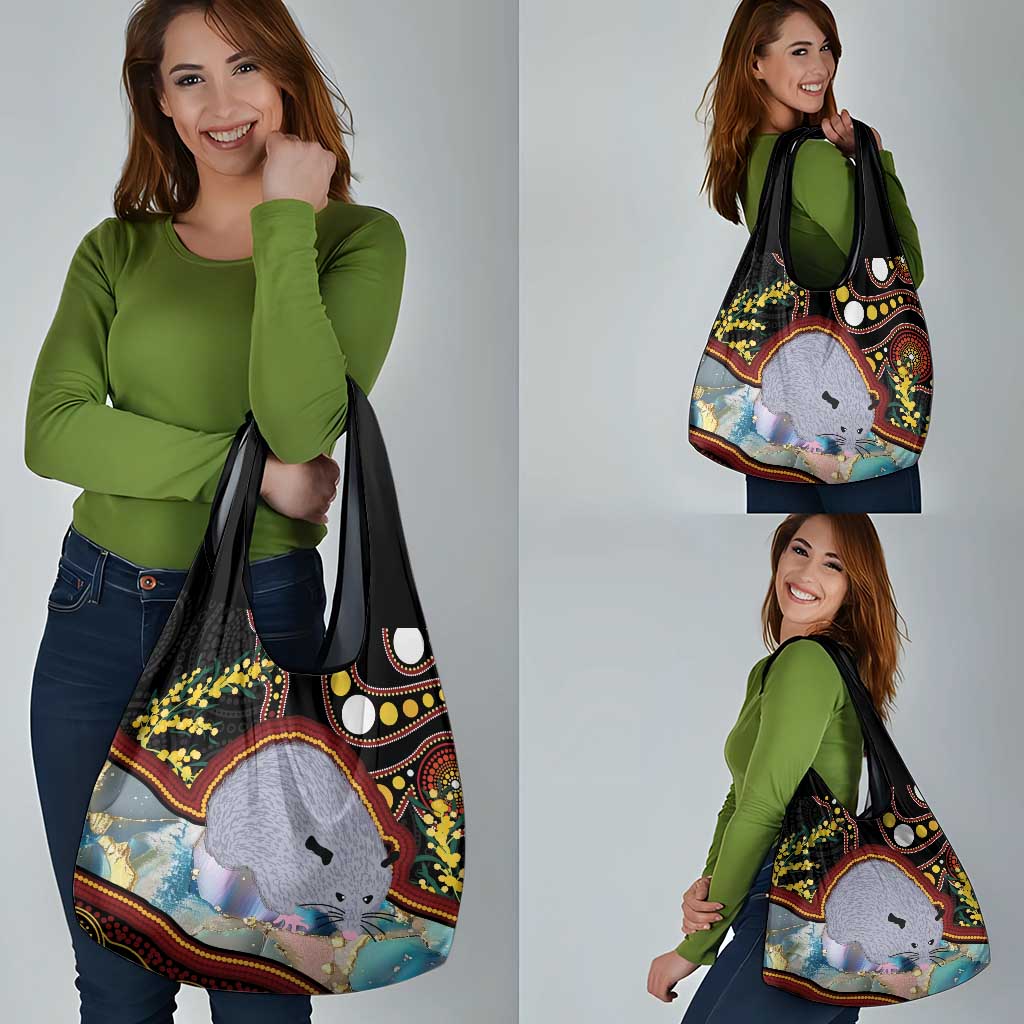 Australia Possum Grocery Bag Aboriginal Art Mix Aussie Opal