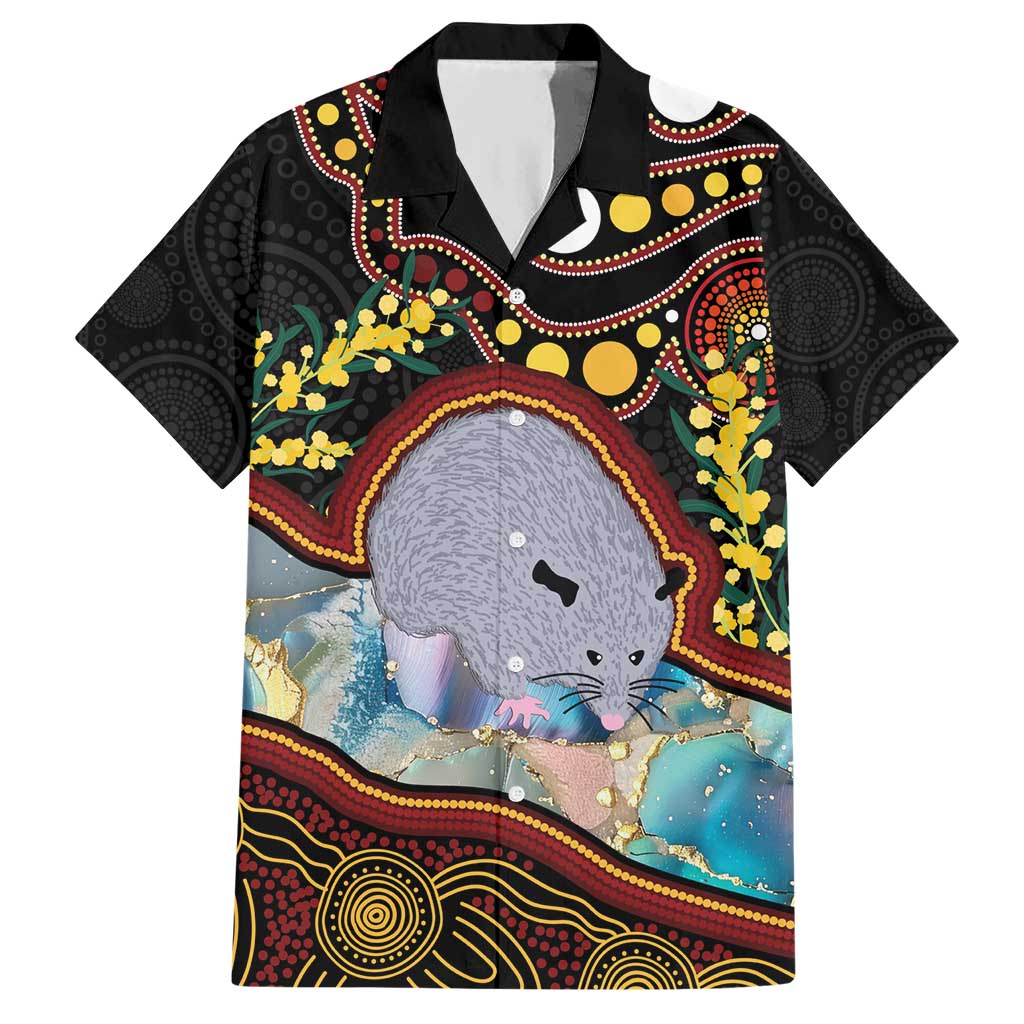 Australia Possum Hawaiian Shirt Aboriginal Art Mix Aussie Opal